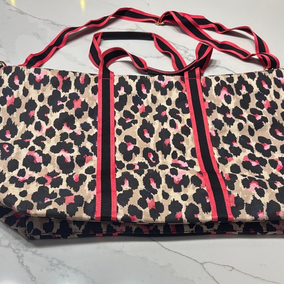 Victoria's Secret Black and Pink Leopard Tote - Picture 10 of 13